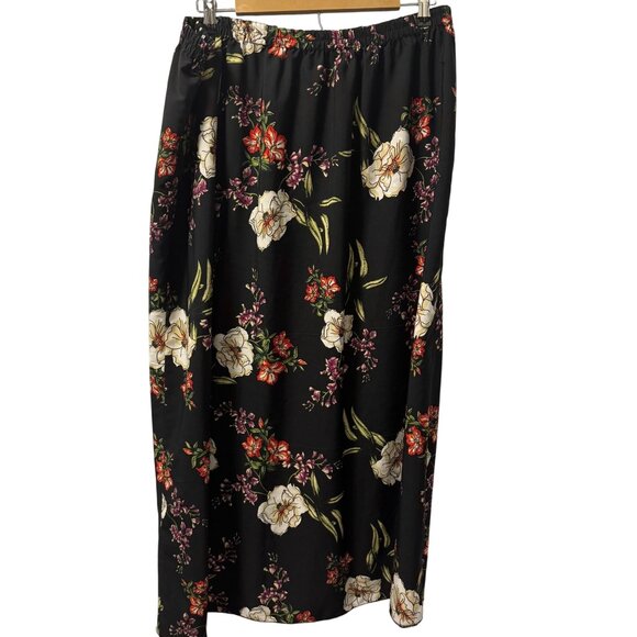 CW Classics Floral & Polka Dot Reversible Skirt Sz 1X Polyester women skirt - Picture 11 of 12